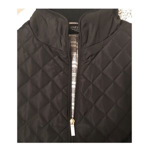 Jones & Co Quilted Black Vest